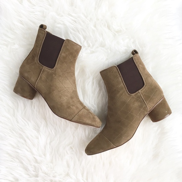 Nine West Shoes - Nine West "Padma" Tea Quilted Suede Boots 10.5